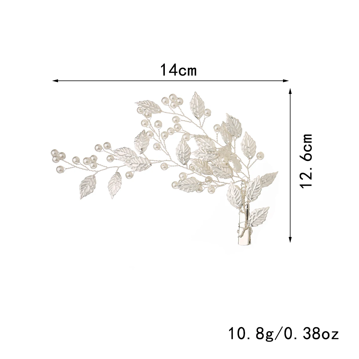Handmade wedding hair comb pearl flower leaf bridal hair clip ladies wedding ornament