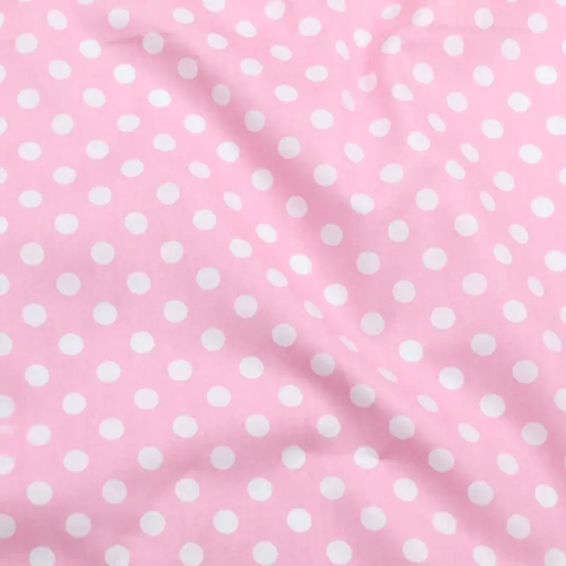 Dots Printed Cotton Fabric by Meter DIY Patchwork Quilt Cloth Bedding Blanket Sheet Pillow Decor Fat Quilt Tilda