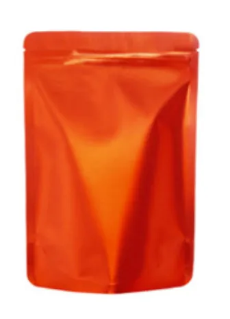 thumbnail image 1 of 100 Uds. Bolsa de embalaje Ziplock de papel de aluminio mate de pie bolsas gruesas de regalo para café, Chocolate, merienda, té, dulces, azúcar, Benas Beaf, 1 of 5