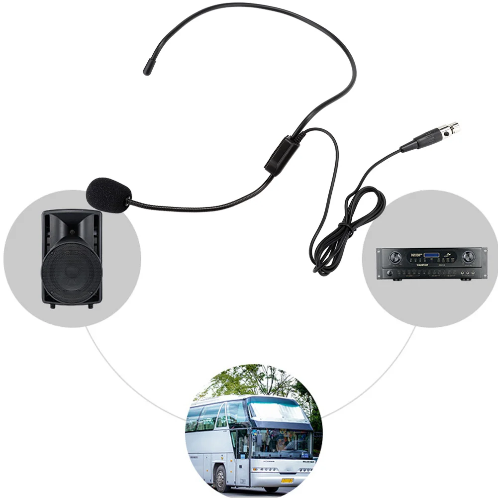 Head Wear Mic Amplifier Mic Mini XLR 3 Pins TA3F Plug Professional Wireless Head Wear Mic Headset Microphone Wireless Microphone