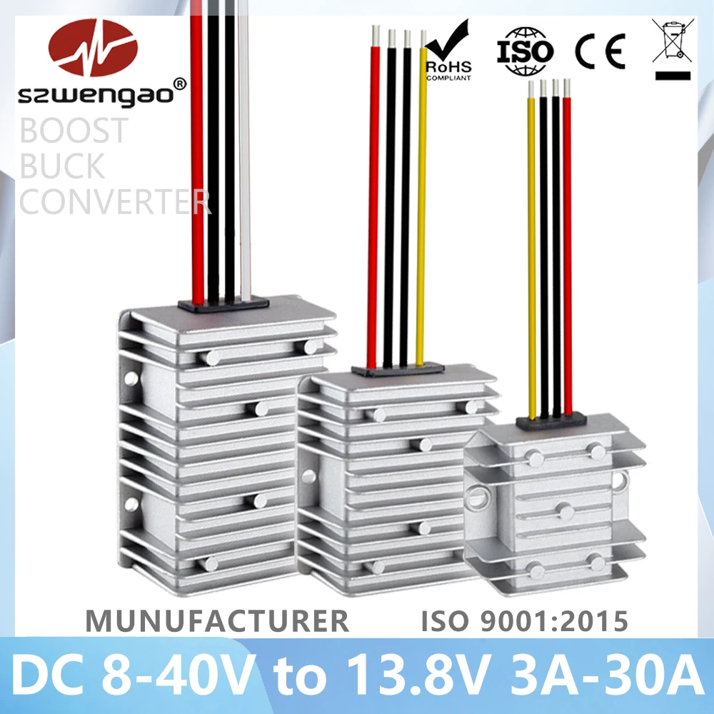 Dc Buck Boost Converter 8-40V To 12V 30A DC DC Buck-Boost Converter ...