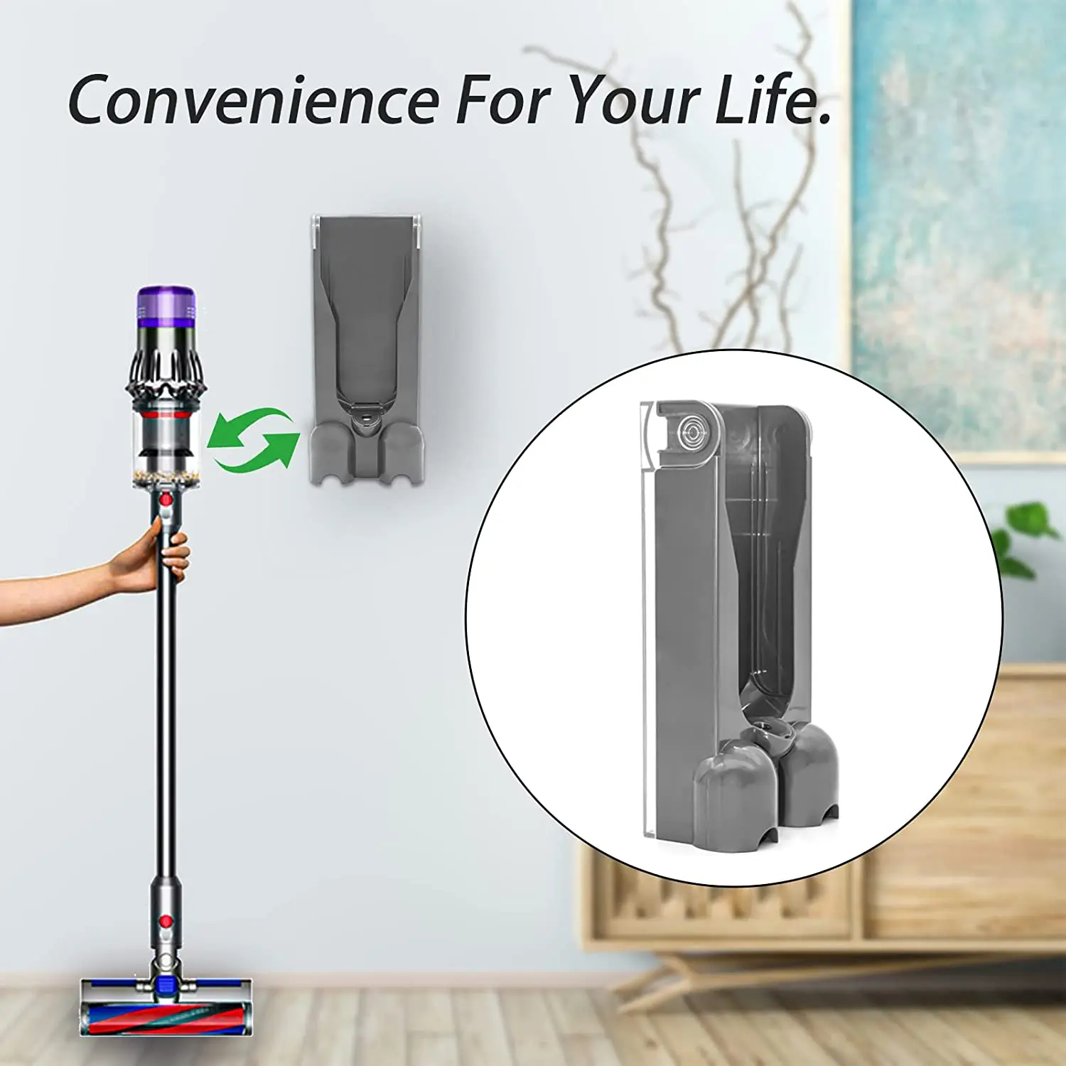 Dyson v10 sv12用掃除機充電ウォールドッキングステーション収納