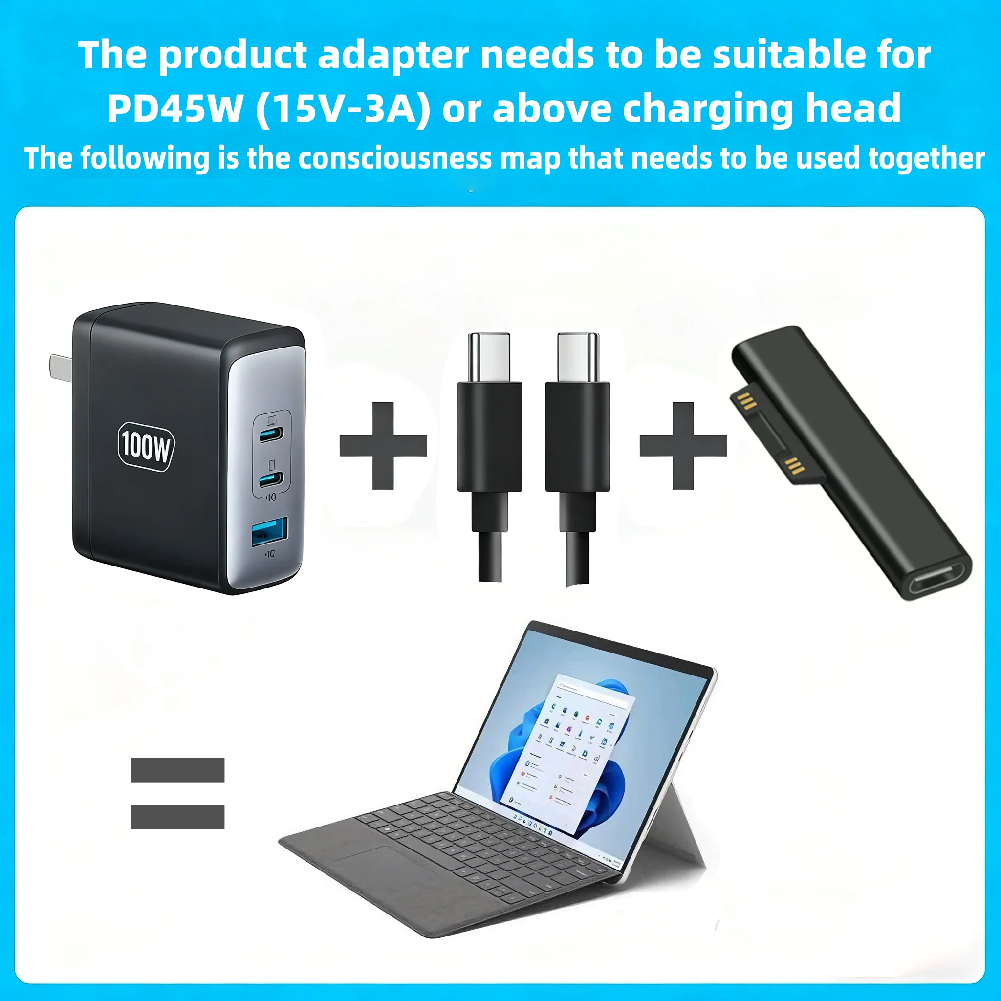 High-Speed 65W USB-C Power Supply Charger