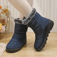 2024 Waterproof Snow Boots for Women Winter Shoes Faux Fur Plush Ankle Boots Woman Plus Size Non-Slip Warm Cotton Botas Mujer - Image 5