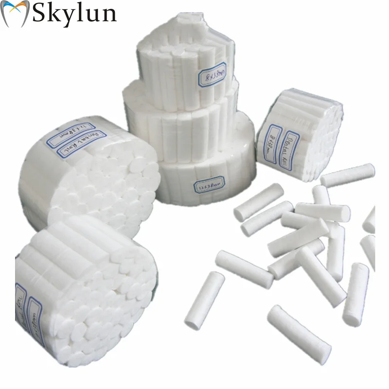 SKYLUN 1000PCS Dental Hemostatic medical cotton swab Cotton lap roll box of dental materials Teeth Whitening Accessory