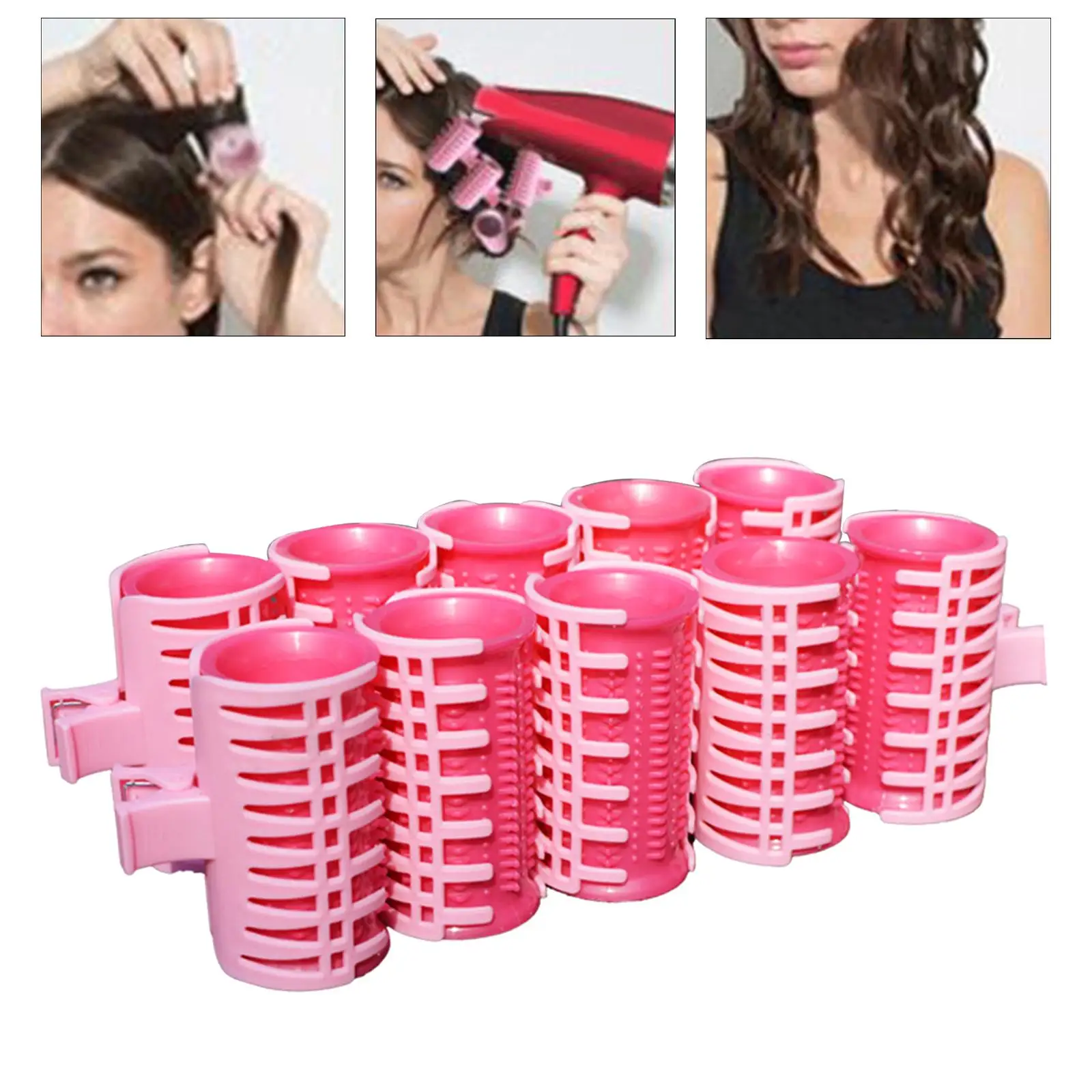 Roller Curlers Air Bangs Self Adhesive Grippers Plastic for Hair Salon Girl