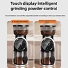 Italian Coffee Bean Grinder Adjustable Coarseness Smart Screen Electric Bean Grinder Home Coffee Grinder with Italian Stand 4