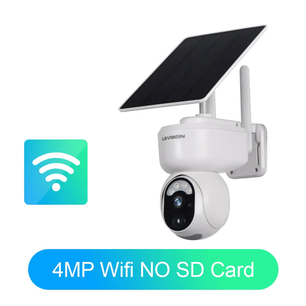 LS VISION 2K 4G Sim كاميرا مراقبة بالطاقة الشمسية...