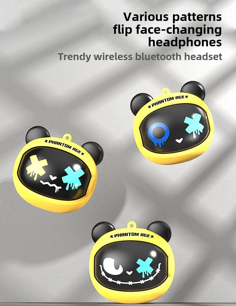 Rotating Face Changing Bluetooth Earphones with Long Battery Life G05D