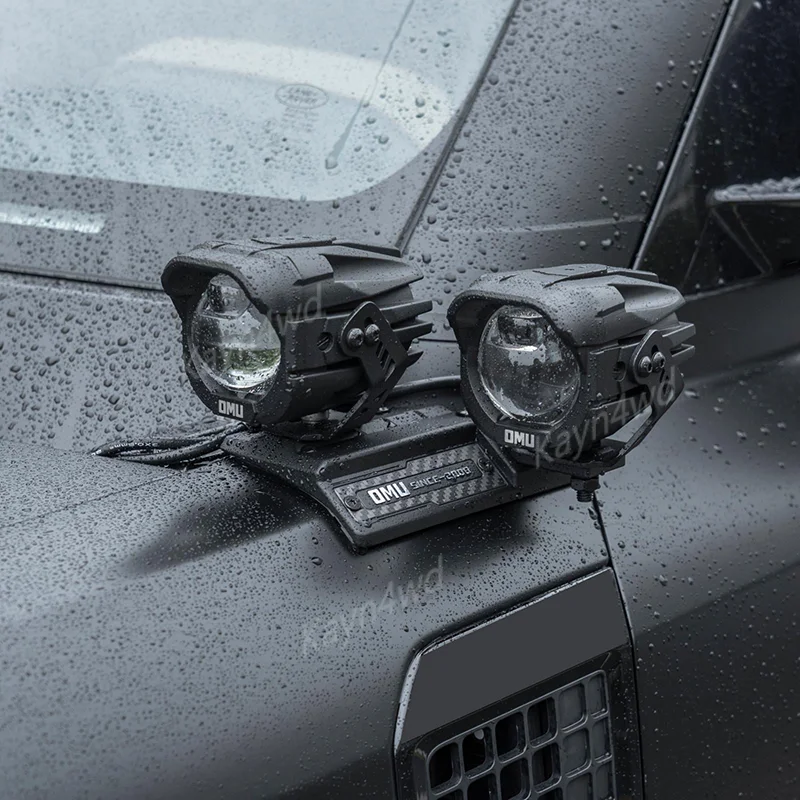 랜드로버 뉴 디펜더 90/110/130용 오프로드 4x4 악세서리 OMU A-필러 스포트라이트 마운트 브래킷 알루미늄(카본 파이버 포함)