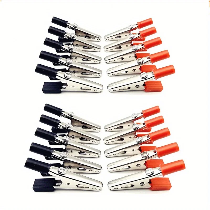 Metal Alligator Clips 10 pcs 50mm Test Clips Electronic Product Test Clips With Screws And Solder Ports Electrician Wire