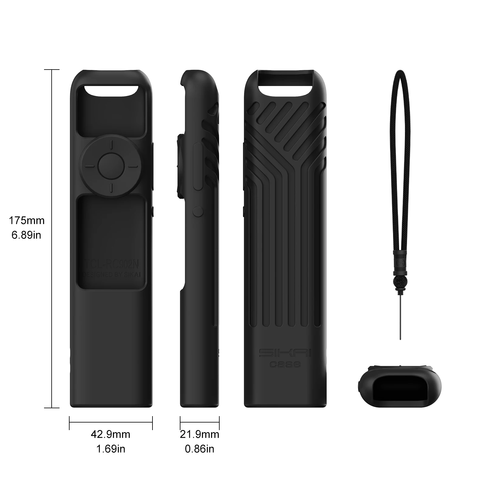 Silicone Case TCL Smart TV RC902N FMR1 Voice Remote R646 R754 S546 S356 Remote Protective Cover