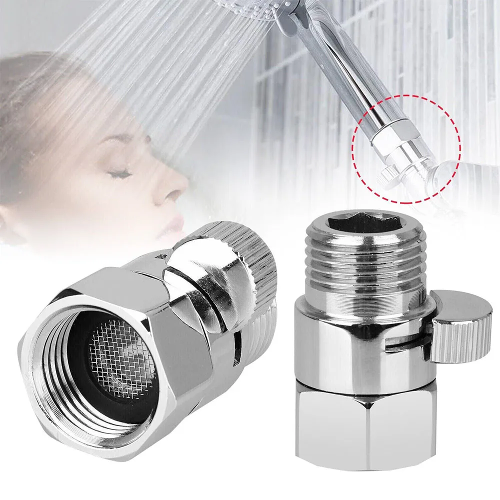 

Bathroom Hand-held Shower Head Quick Shut Off Valve G1/2 Brass Flow Control Valve Water Saving Shower Switch for Bidet Sprayer