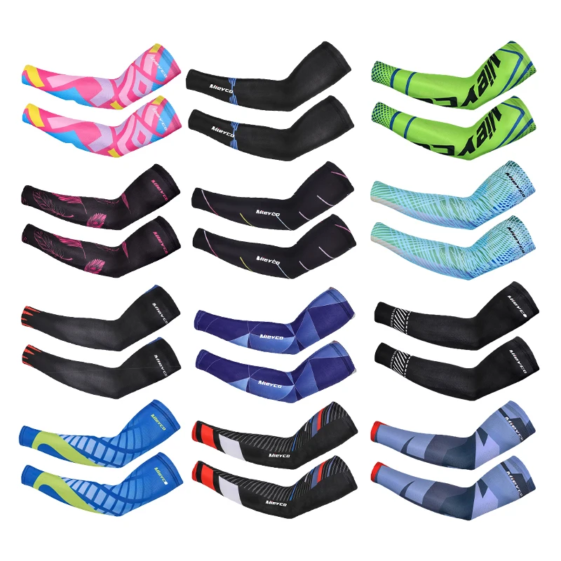 

2023 Arm Sleeves Multicolour Color Running Fishing Sunscreen Sleeve Summer Cool Quick Dry Breathable Ice Silk Cycling Equipment