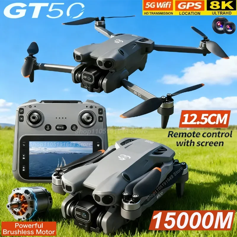 โดรนเกมมิ่ง 8K กล้องคู่ ระบบ GPS ควบคุมง่าย พับเก็บได้