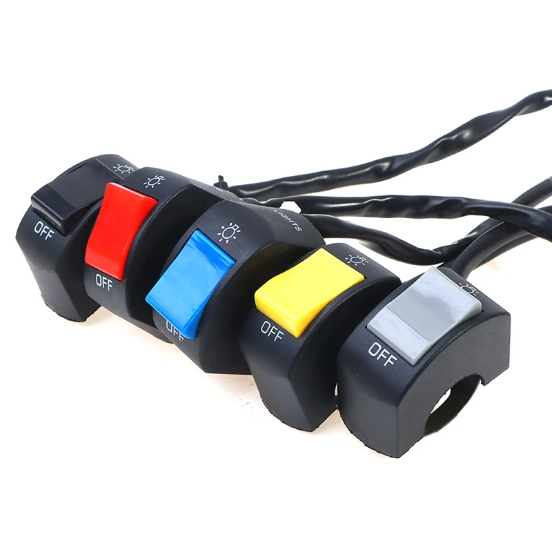 22mm-ON-OFF-Motorcycle-Switch-Push-Button-12V-Button-Handlebar-Switch ...