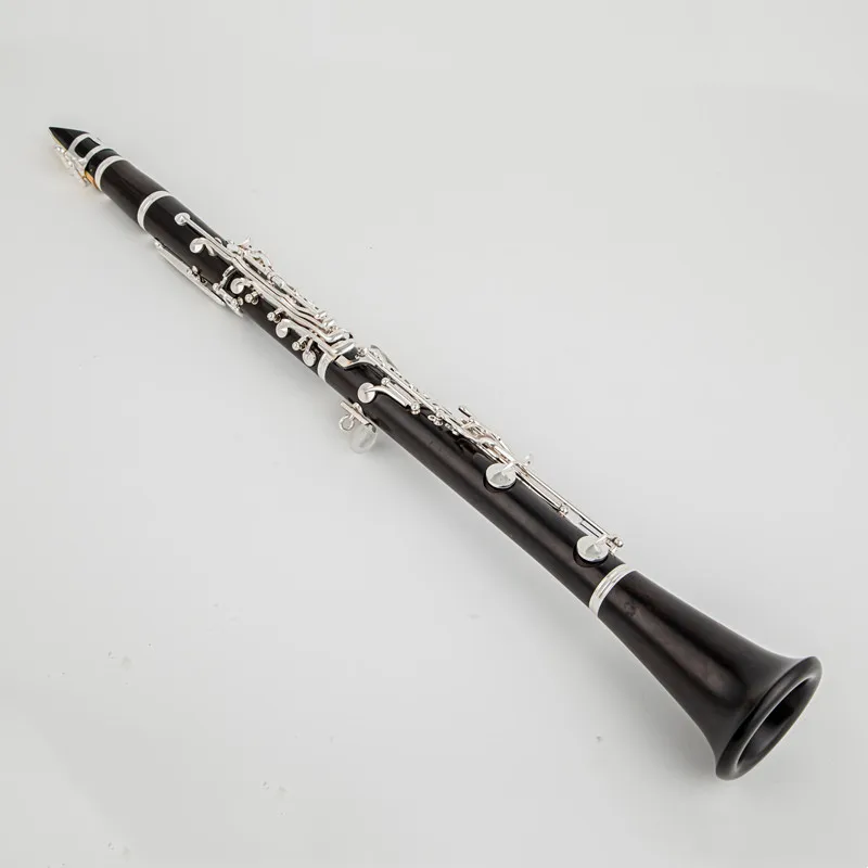Description Picture 6 of item650 Professional Bb Clarinet PRESTIGE Ebony Clarinets Ebony Wood Silver Plating Key Musical Instruments Case Mouthpiece Reeds