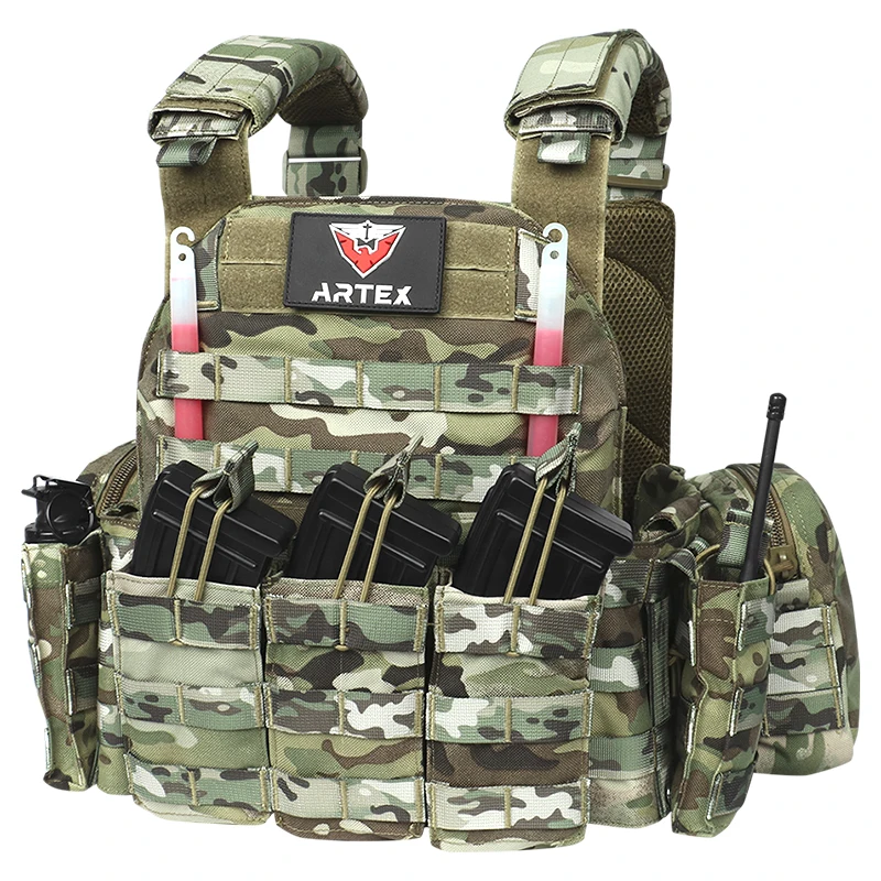 Tactical Vest 1000D outdoor vest 6094 With Triple Magazine Pouch Hunting vest