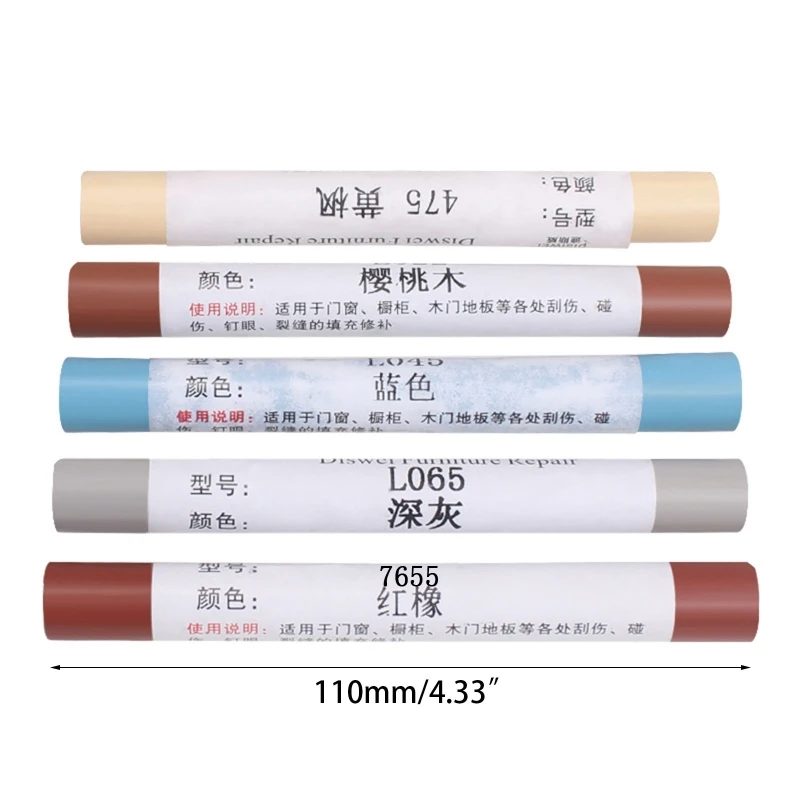 Floor Repair Pen Wood Repair Kit Wax Wooden Furniture Floor Repair Pens Damaged Scratch Wood Repair Crayons Scratching Post Materials 20 Colors L9BE