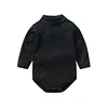 Cotton Fabric Baby Clothes Turtleneck Jumpsuit 0 To 24 Months Solid Bodysuit Comfortable Soft For Newborn Baby Boy Girl Romperbo 5
