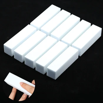 Nail Art Buffer Grinder Blocco di lucidatura Lima per unghie bianca per punte di pedicure Cura del manicure Spugna Buffer Gel Polish Accessori Strumenti