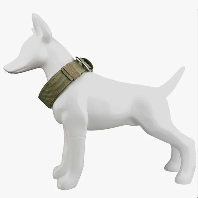 Pet Products Outdoor Tactical Dog Collar Breathability Nylon Collar Medium and Large Dog Training Neck Collar Dog Traction Rope 5