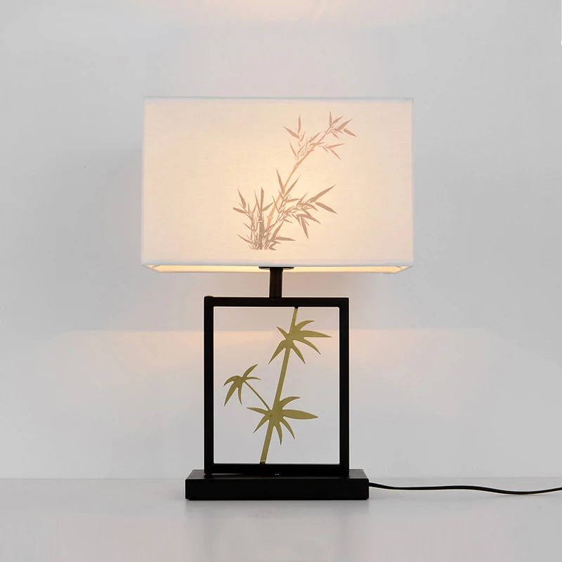 

Chinoiserie Retro Decorative Desk Lamp Bedroom Bedside Table Lamp Creative Warm Home Deco Vertical Lamp New Chinese Lamp