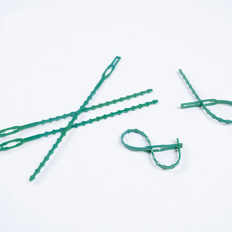50/100Pcs Reusable Garden Cable Ties Plant Support Shrubs Fastener Tree Locking Nylon Adjustable Plastic Cable Ties Tools plant ties