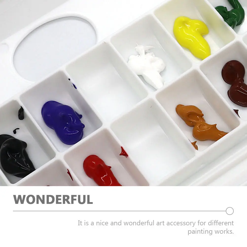 수채화 물감 상자 접이식 견고한 조개껍질 모양의 쉽게 열리는 다기능 혼합 색상 보관 케이스(예술가용)