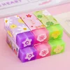 3 Piece Cartoon Cute Crystal Clamp Rubber Mini Eraser Set Novelty Stationery 6