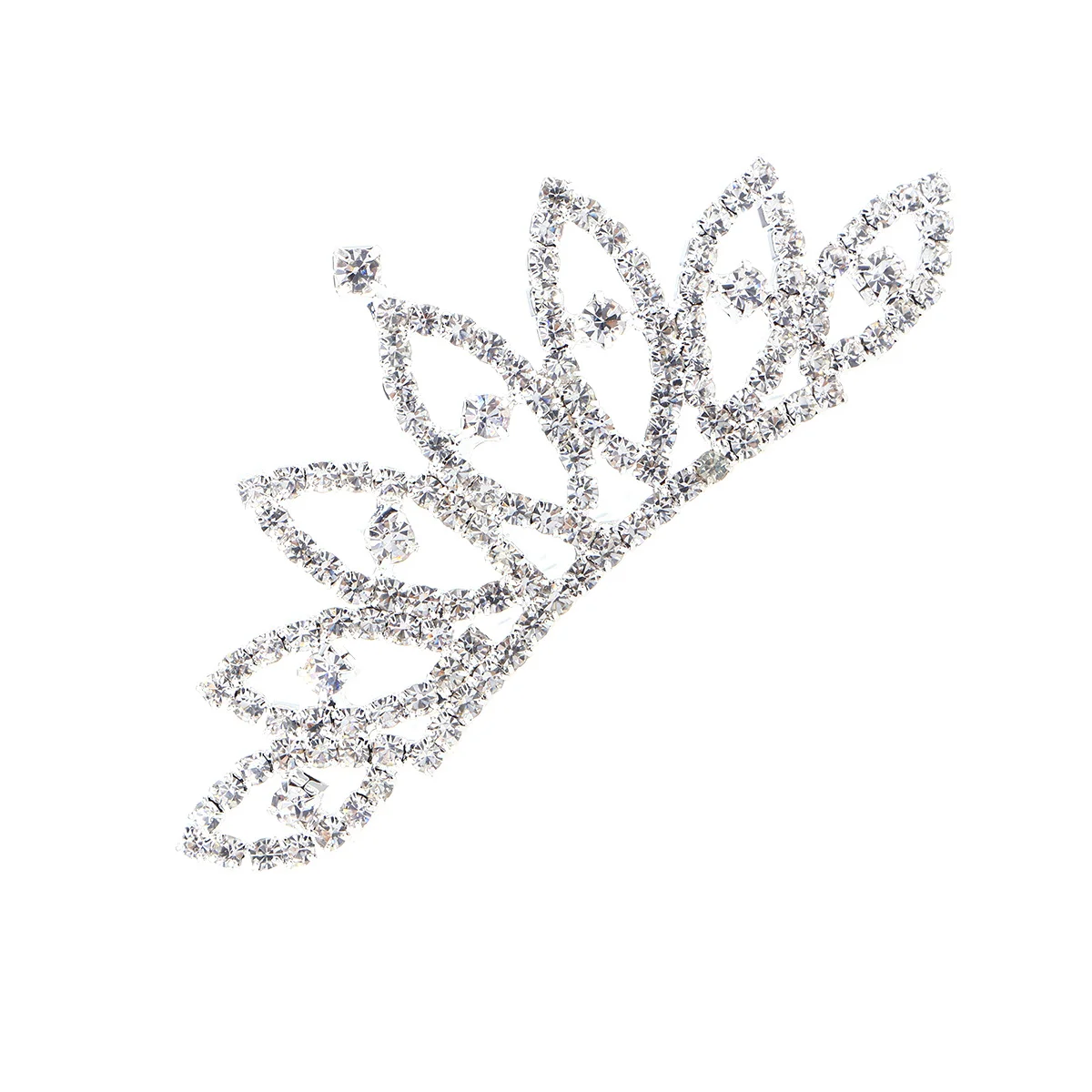 

Tiara with Comb Tiara Shiny Hair Accessories for Little Big Girl Prom Birthday Party