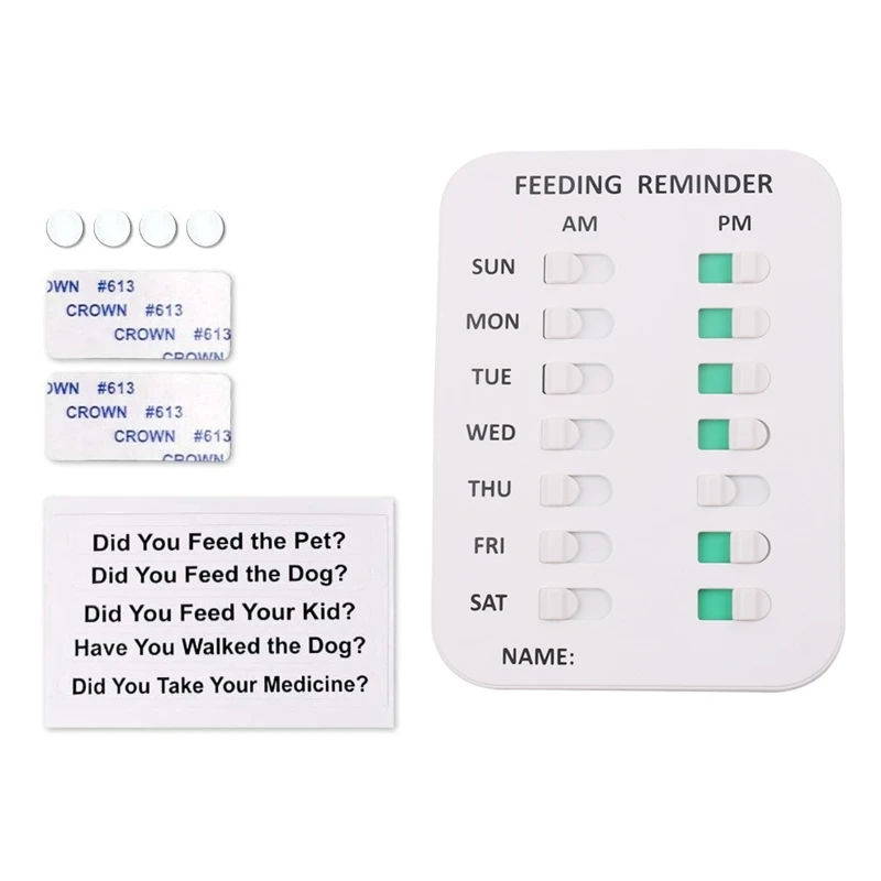 DID YOU FEED THE DOG? - Dog Feeding Reminder, The Original Feed Dog  Reminder, Mountable Dog Fed Sign, Pet Feeding Reminder Kit with Magnets 