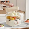 Multicooker Steamer Electric Steam Pot Cooking Steaming Home 2-layer Transparent Food Dumplings Household Pan Warmer 110V/220V 1