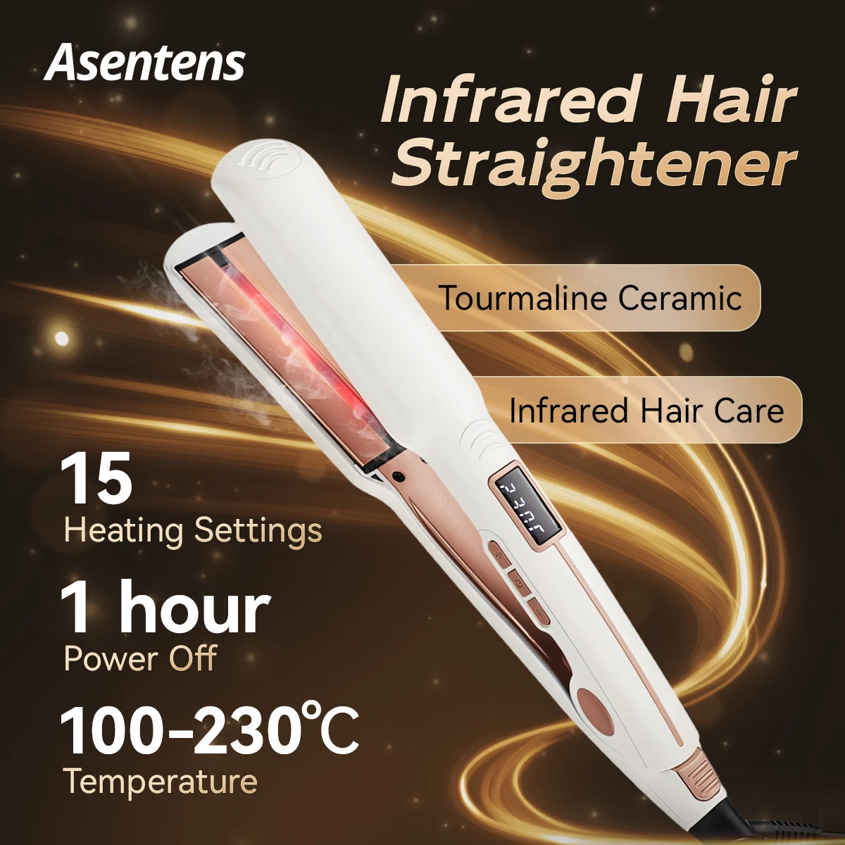 Ceramic hair straightener hair straightener brush hair styler curling iron Rapid heat comb LCD Display Professional Hair Styling Tools curler Infrared Smooth hair care