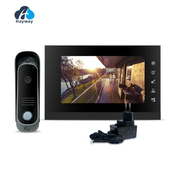 Video Intercom System Kit Wired Video Doorbell Phone Rainproof Call Panel IR Camera for Home Villa Building 1200TVL 1