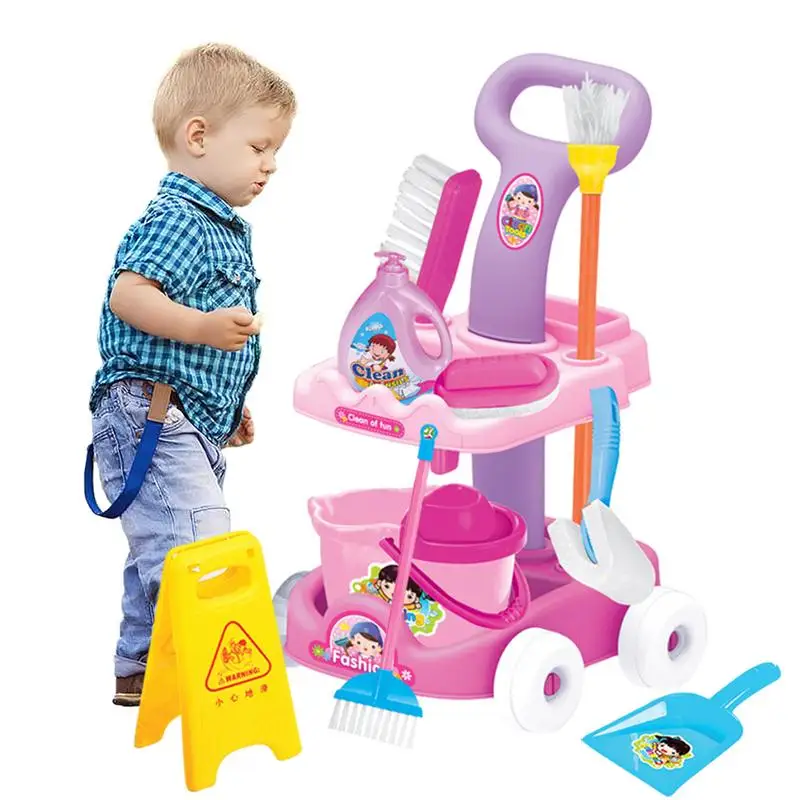 

Kids Cleaning Toy Set Children's Educational Simulation Play Cleaning Housekeeping toys Play House Gifts Christmas Gift