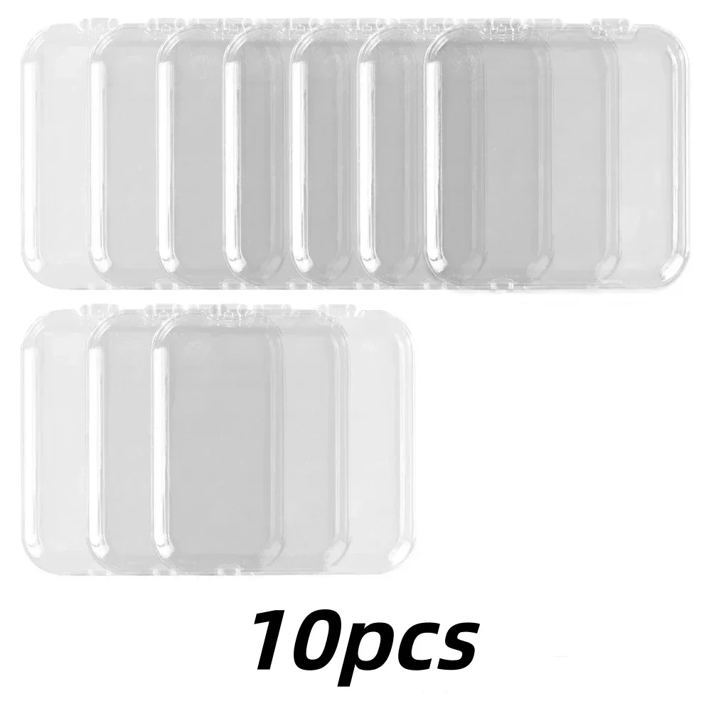 10 Pieces Empty Nail Boxes For Packaging Square Shape Box Wholesale Nail Tips Press On Nail Packaging Case Small Business