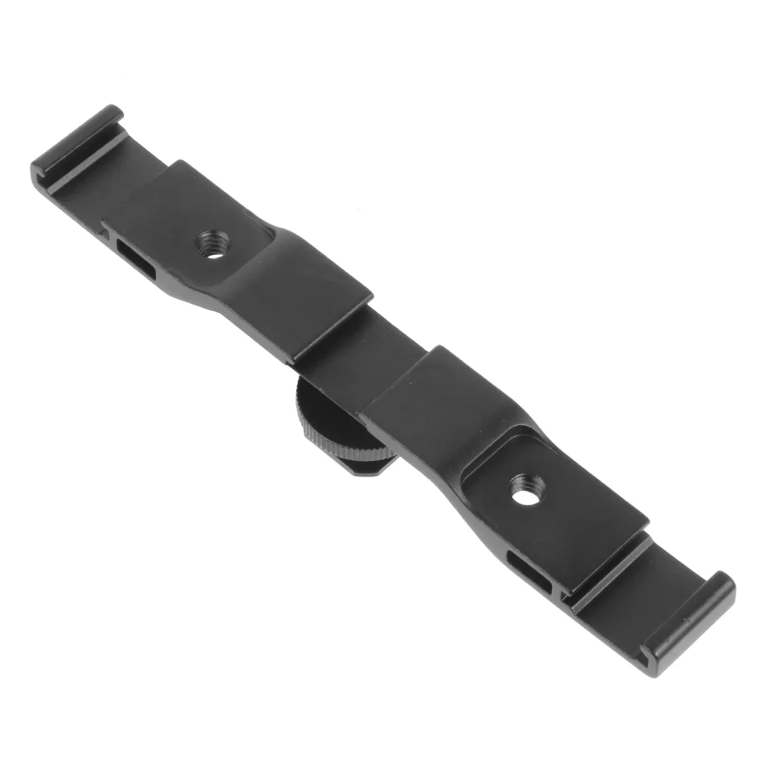 Double Cold Hot Shoe Adapter Mount Extension Holder Video Bracket for Canon for