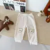 0 to 2 Years Newborn Waffle Baby Boys Girls Bear Pants Cotton Soft Elastic Spring Autumn Kids Harem Pant Trousers 6