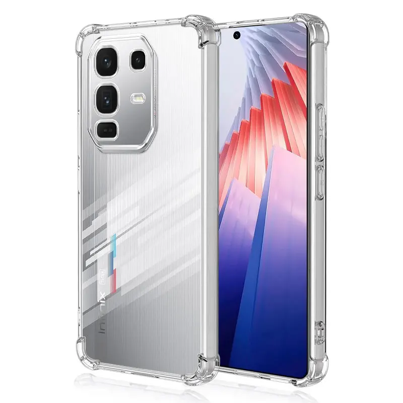 Transparent Shockproof Airbag Silicone Phone Case - Soft Protective Cover Shell