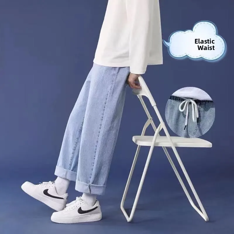 Light blue 005 [high quality + elastic waist]