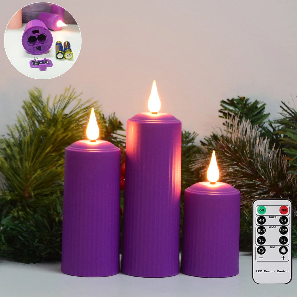 

LED Candle Flameless With Timer Remote Control Battery-operated Christmas Tea Light Flickering Home Decoration New Year Candles
