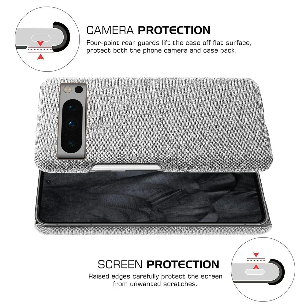 Luxury Fabric Antiskid Phone Case - Premium Cloth Cover