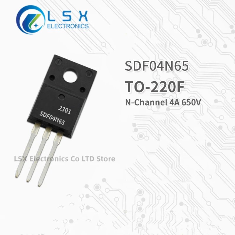 

10pcs New Original Factory Direct Sales Sdf04n65 To-220f Encapsulation N Channel Mos Field effect transistor 4a 650v