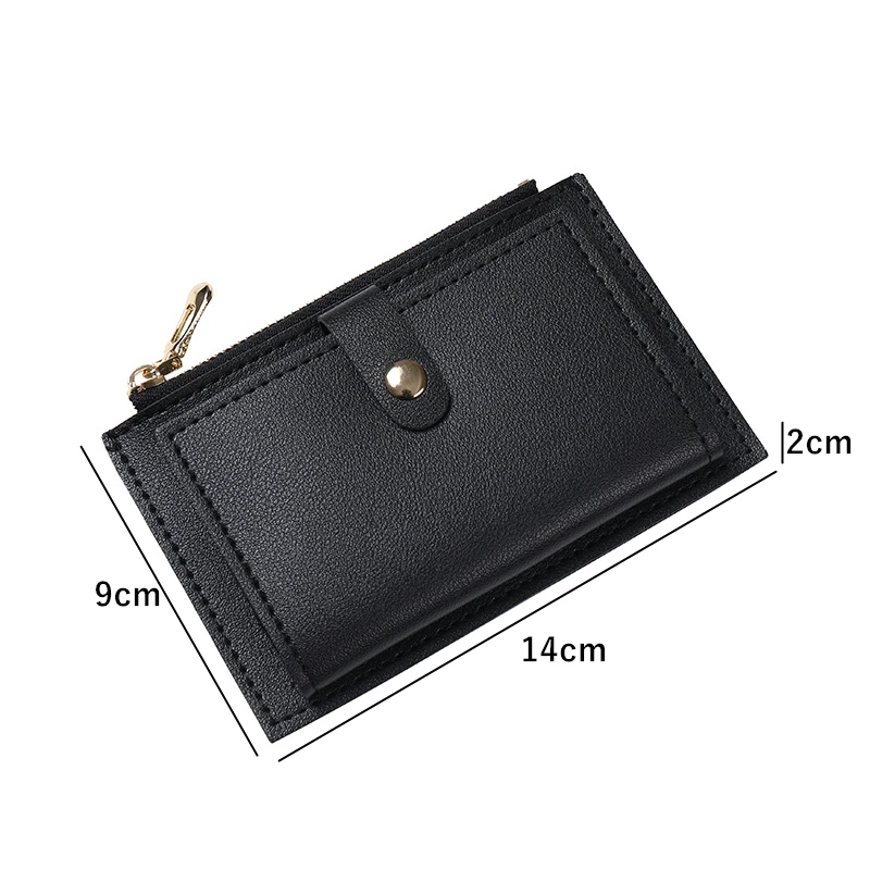 New Fashion Women's Wallet Short  Female Coin Purse with Zipper PU Leather Card Holder Cover Small Ladies Mini Clutch For Girl