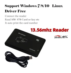 Dual Frequency Smart RFID Card Reader with USB Interface (Read02 - 13.56mhz IC)