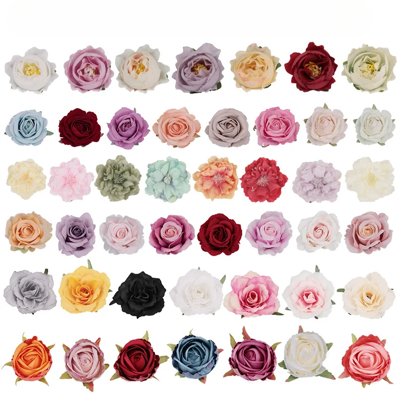

20pcs Rose Head Wedding Wall DIY Decoration Eternal Flower Shooting Prop Artificial Rose artificial plants party decoration