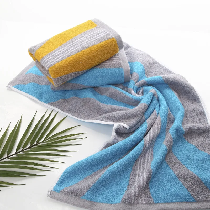 Cotton Sports Towel Quick Drying Extended Gym Fitness Swimming Towel Men's and Women's Beach Running Soft and Sweat Absorbing