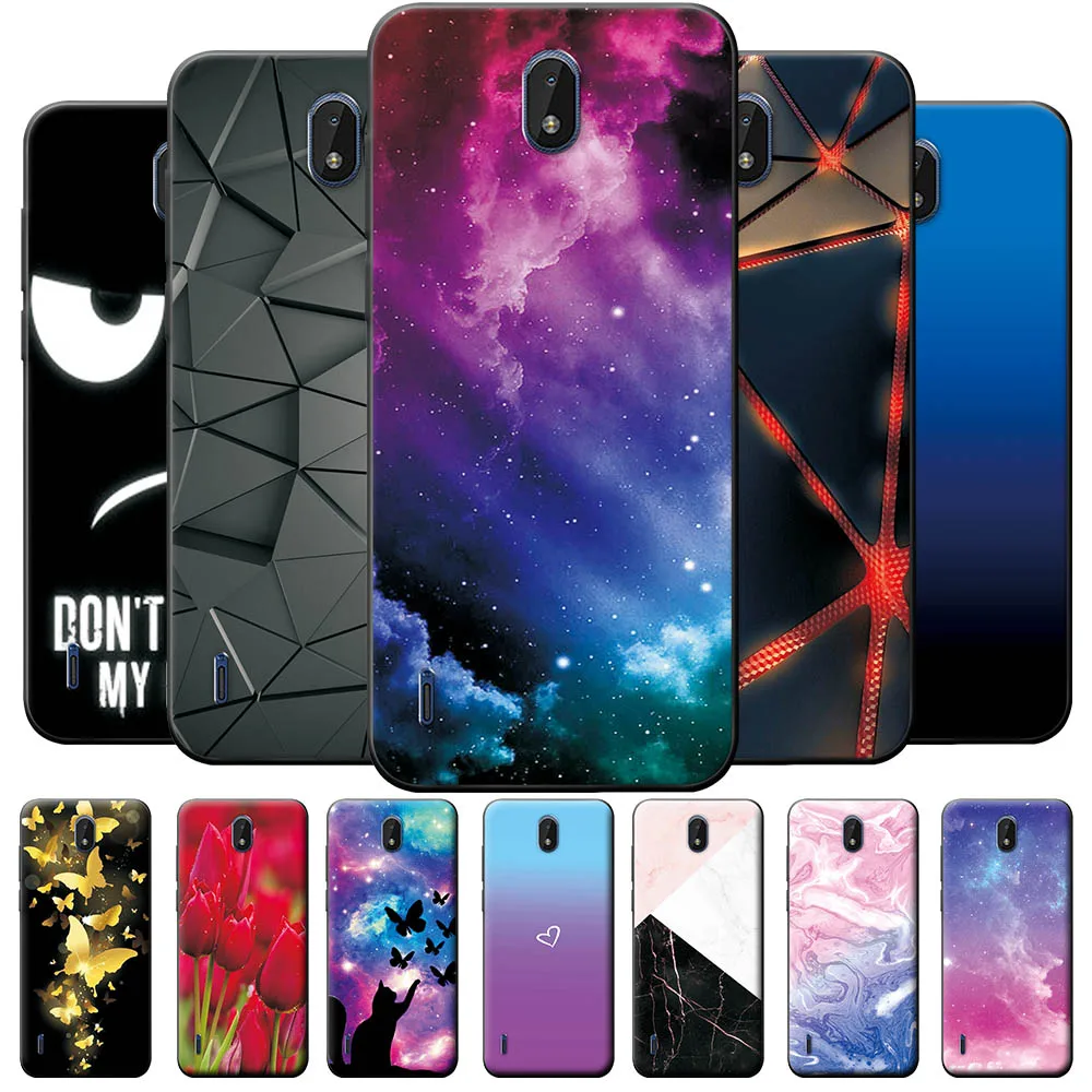 Per Nokia C1 2A Edizione Custodia Cover Posteriore In Silicone Custodia Per Telefono Per Nokia C1 2A Edizione 5.45 Pollici Luxury Cartoon Tpu Shell Bu