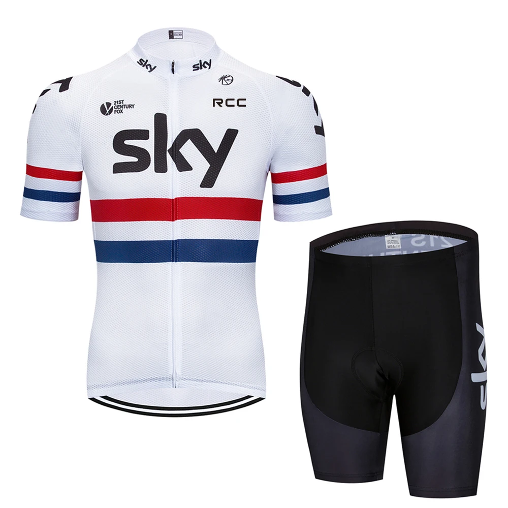 RCC sky Team Cycling Jersey Set 2024 Man Summer MTB Race Cycling Clothing Short Sleeve Ropa Ciclismo Outdoor Riding Bike Uniform 6